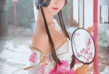 爆乳性感美女cos王者荣耀游园惊梦甄姬写真图片-美图岛