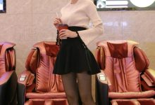 [IESS异思趣向] 2018.03.15 丝享家190《按摩椅上的黑丝美女》晶晶 [99+1+1P]-美图岛