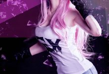 性感刮骨刀夏禾cosplay美女写真图片-美图岛