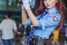 守望先锋性感迷人DVAcosplay图片-美图岛