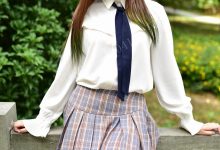 大生模拍 No.004 小蕊 苏格兰情调小短裙 [65P1V-404MB]-美图岛