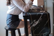 丝慕写真 SM070 天天一元 花姐《在阳台的夜晚》-美图岛