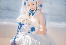 可爱人气Coser面饼仙儿 - 拉菲婚纱 [14P-98MB]-美图岛