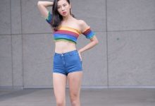 蓝色热裤长腿高跟美女 [2V/5.75G]-美图岛