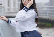 喵糖映画 VOL.067 喵喵的白丝水手服-美图岛