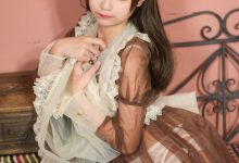 喵糖映画 VOL.124 棕色女仆装-美图岛