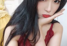 轩萧学姐 - 酒红色睡衣 [36P3V-209MB]-美图岛