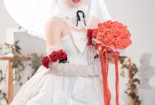 Coser面饼仙儿 – 德丽莎婚纱 [13P-90P]-美图岛