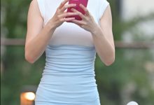 都市丽人蓝色长裙小姐姐 【1V-3.69G】-美图岛