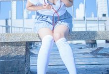 阿汐汐W NO.003 天台JK [40P-109MB]-美图岛