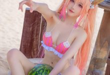 阿包也是兔娘 - 10月舰长图 龙女仆泳装 [23P-507MB]-美图岛