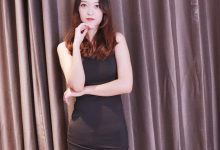 初夏女神 NO.016 依依 M码无袖黑色衣搭配38码长靴[123P+1V／3.82GB]-美图岛