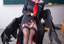 雨波_HaneAme-23年8月 蔚蓝档案 羽川莲实 [45P+2V-404MB]-美图岛