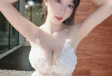 小玉吃果冻 - 白色蕾丝镂空[12P-45MB]-美图岛