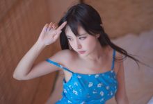 Shika小鹿鹿 – 蓝裙子 [16P-96MB]-美图岛