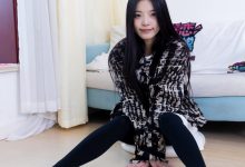 物恋传媒 NO.2260 茯苓-板鞋、黑色踩脚裤、白棉袜[156P-1V-3.91G]-美图岛