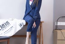 [BoBoSocks袜啵啵]NO.509 稚予-高跟鞋、短肉丝、黑色美甲、银行制服、半脱袜子[150P+1V／5.51GB]-美图岛