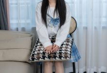 甜予摄影 NO.154 澜澜-帆布鞋、白棉袜、薄灰丝、跺脚抖腿剧情[129P+2V／10.3GB]-美图岛