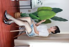 三禾摄影 No.012 牛仔热裤 高跟 长丝 [208P-1.26GB]-美图岛