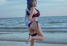 二佐Nisa – 碧蓝航线-柴郡泳装 [30P-373.6M]-美图岛